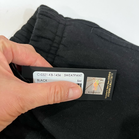 OVO Toronto Raptors Jurassic Park Fleece Pants Black unisex joggers sweat pants - Picture 9 of 11